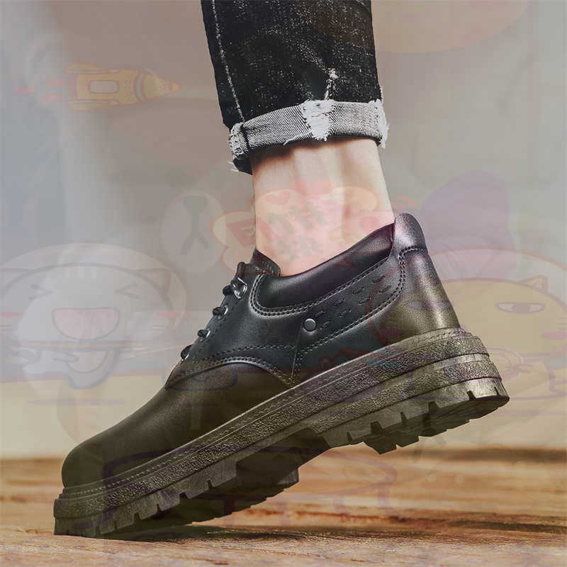 Streetwear Brand Famous - Dark Natural Leather Fashion Trainers Tennis