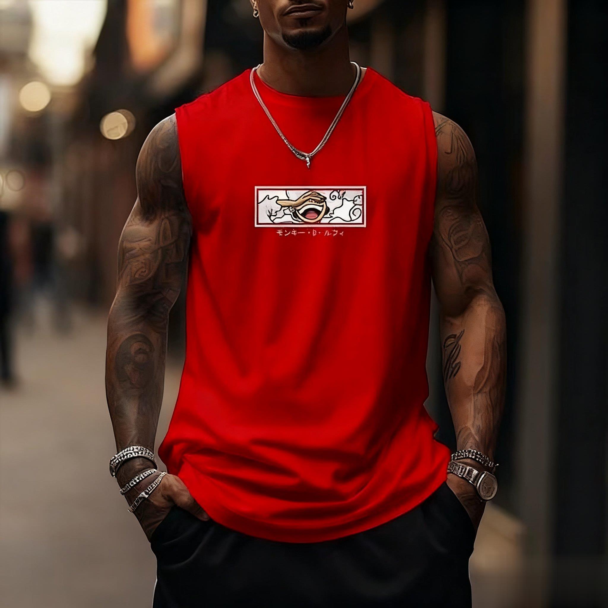 One Piece Luffy Gear 5 Tank To - Streetwear Brand Japan recension och pris