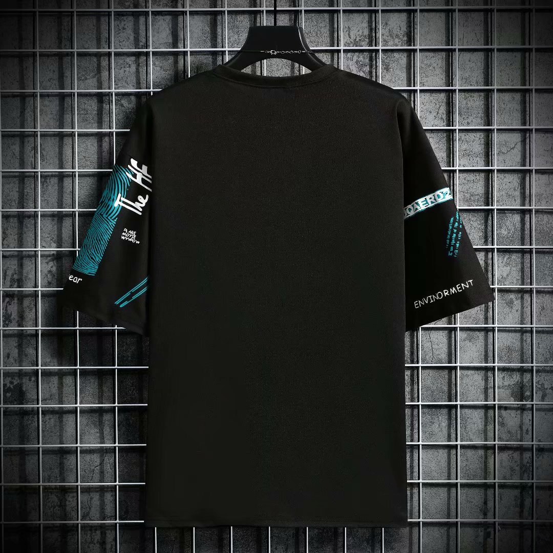 Men Harajuku Graphic Black Sum - Streetwear Brand Japan recension och pris