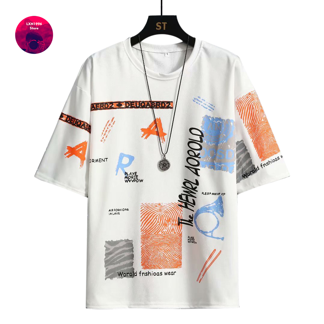 Men Harajuku Graphic Black Sum - Streetwear Brand Japan recension och pris