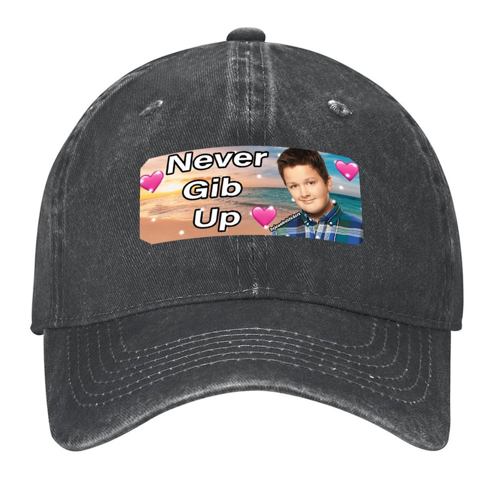Never gib up bumper Sticker Ba - Streetwear Brand Hats recension och pris