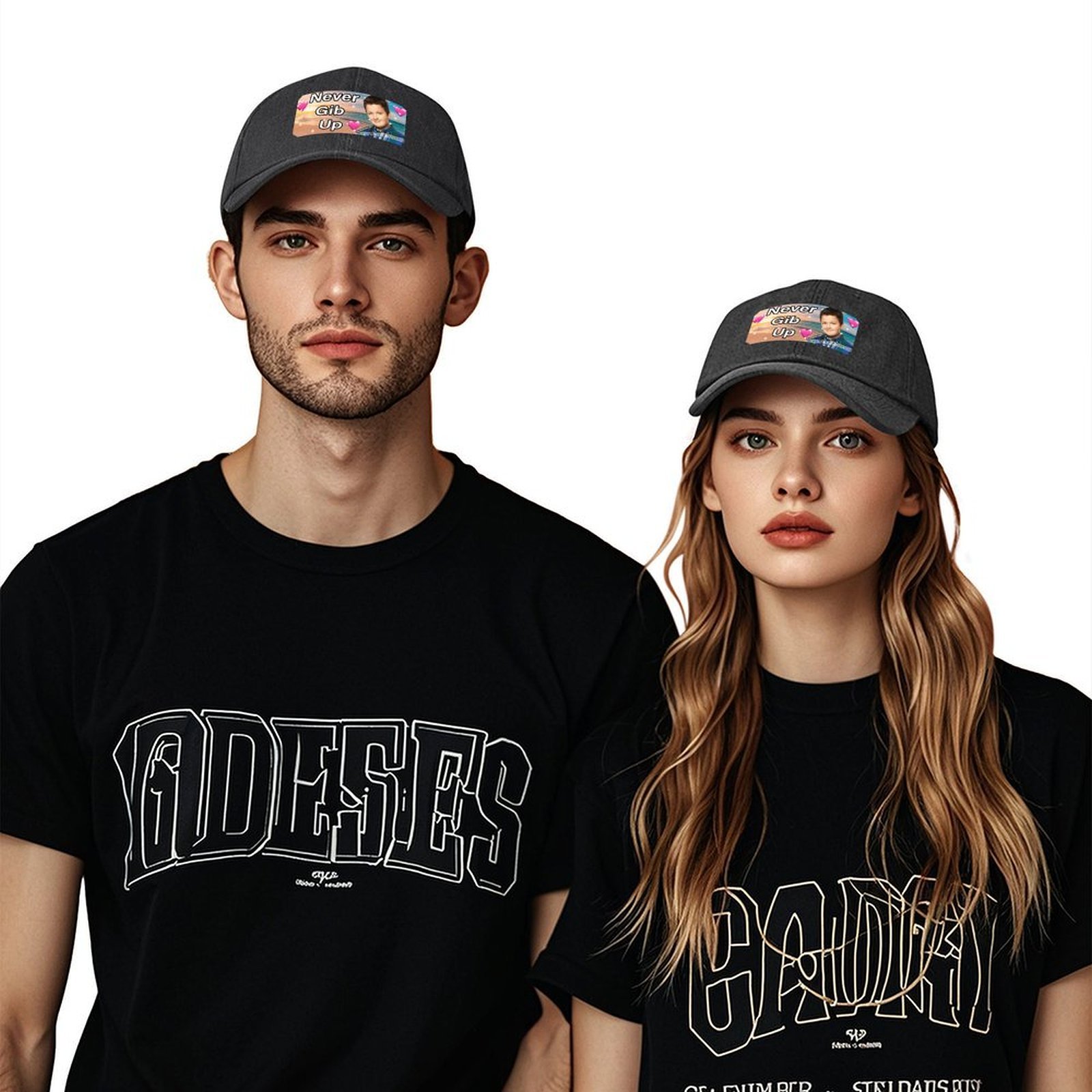 Never gib up bumper Sticker Ba - Streetwear Brand Hats recension och pris